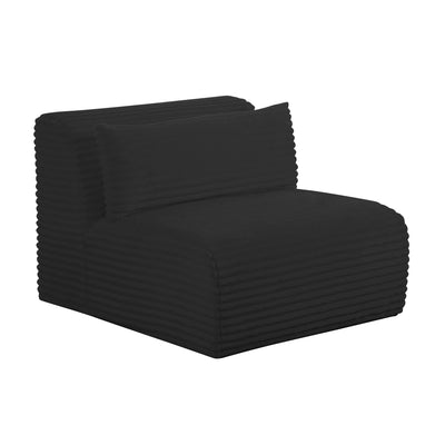 Tarra Fluffy Oversized Performance Corduroy Modular Armless Chair - Image 1