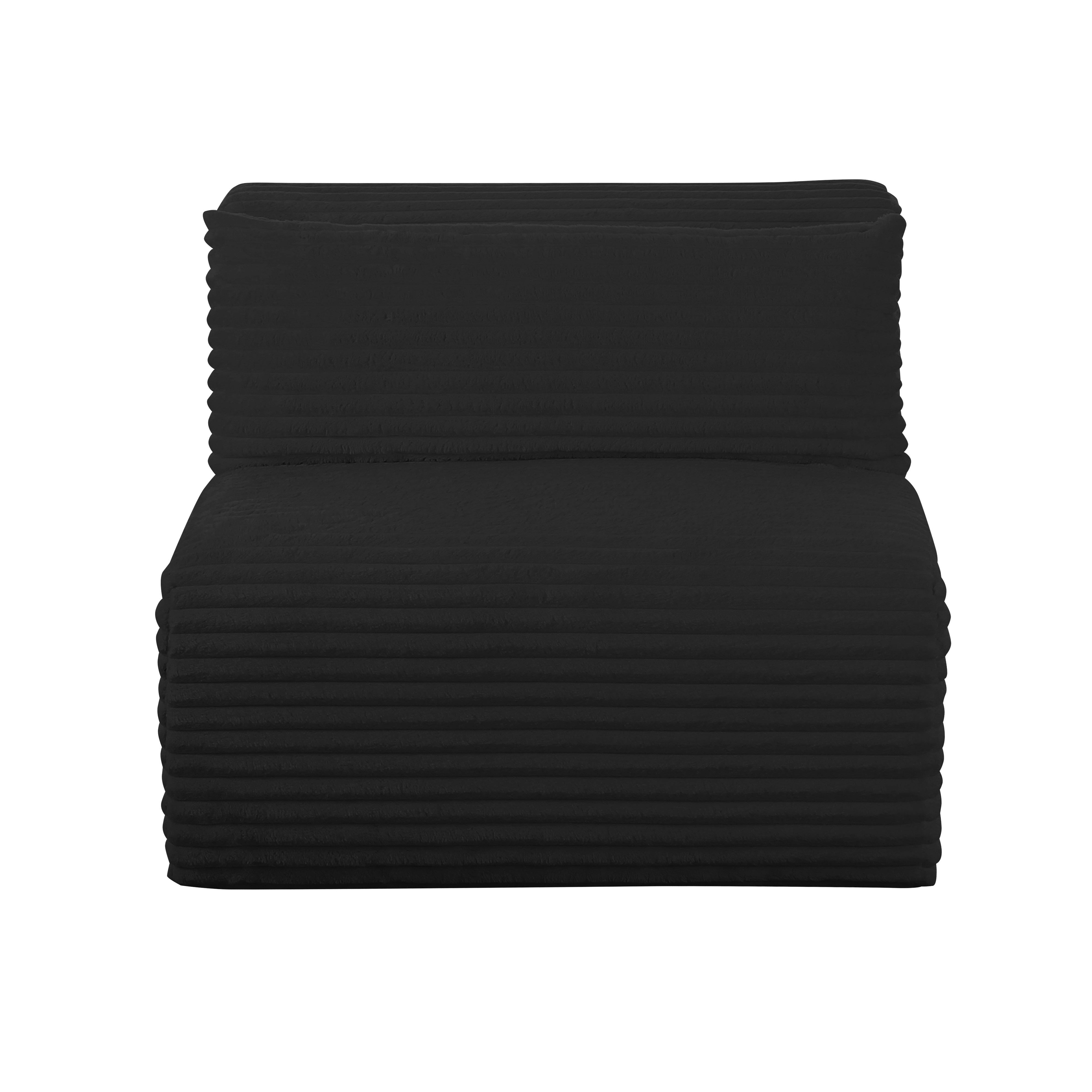 Tarra Fluffy Oversized Corduroy Modular Armless Chair – TOV