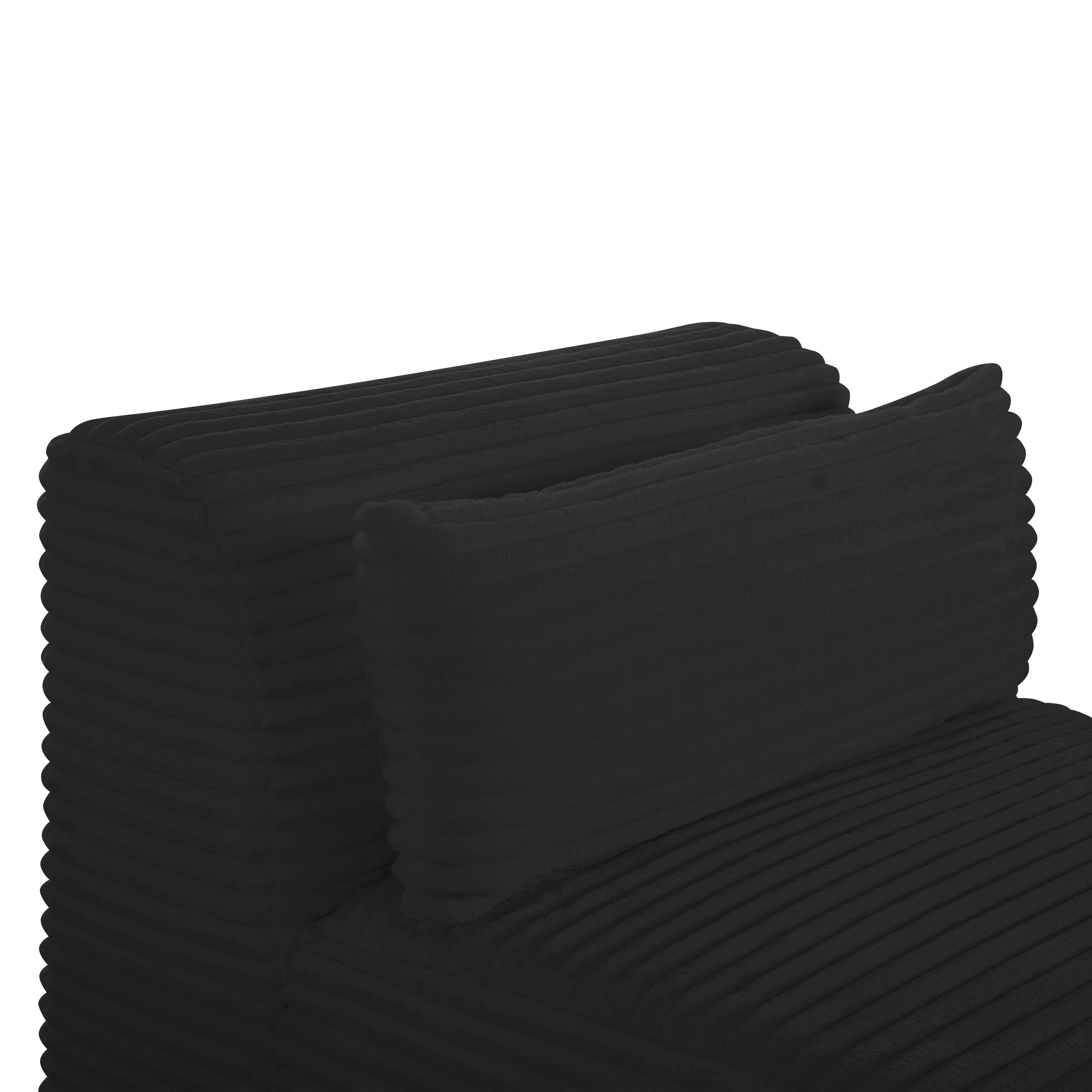 Tarra Fluffy Oversized Corduroy Modular Armless Chair – TOV Tarra Fluffy Oversized Corduroy Modular Armless Chair – TOV