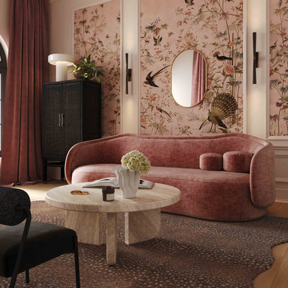 Circe 93" Sofa - Mauve - Image 1