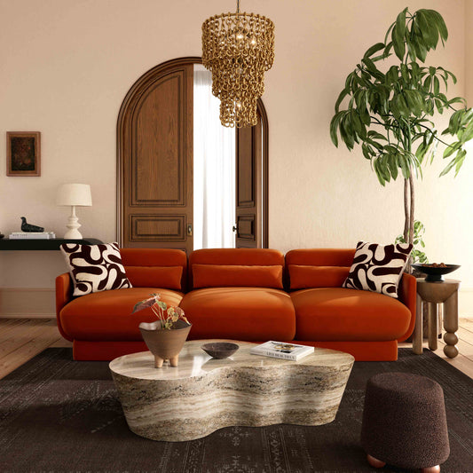 Azalea 90.5" Performance Velvet Sofa - Image 2