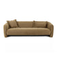 Test Lou 91" Performance Cafe Au Lait Velvet Sofa - Image 3