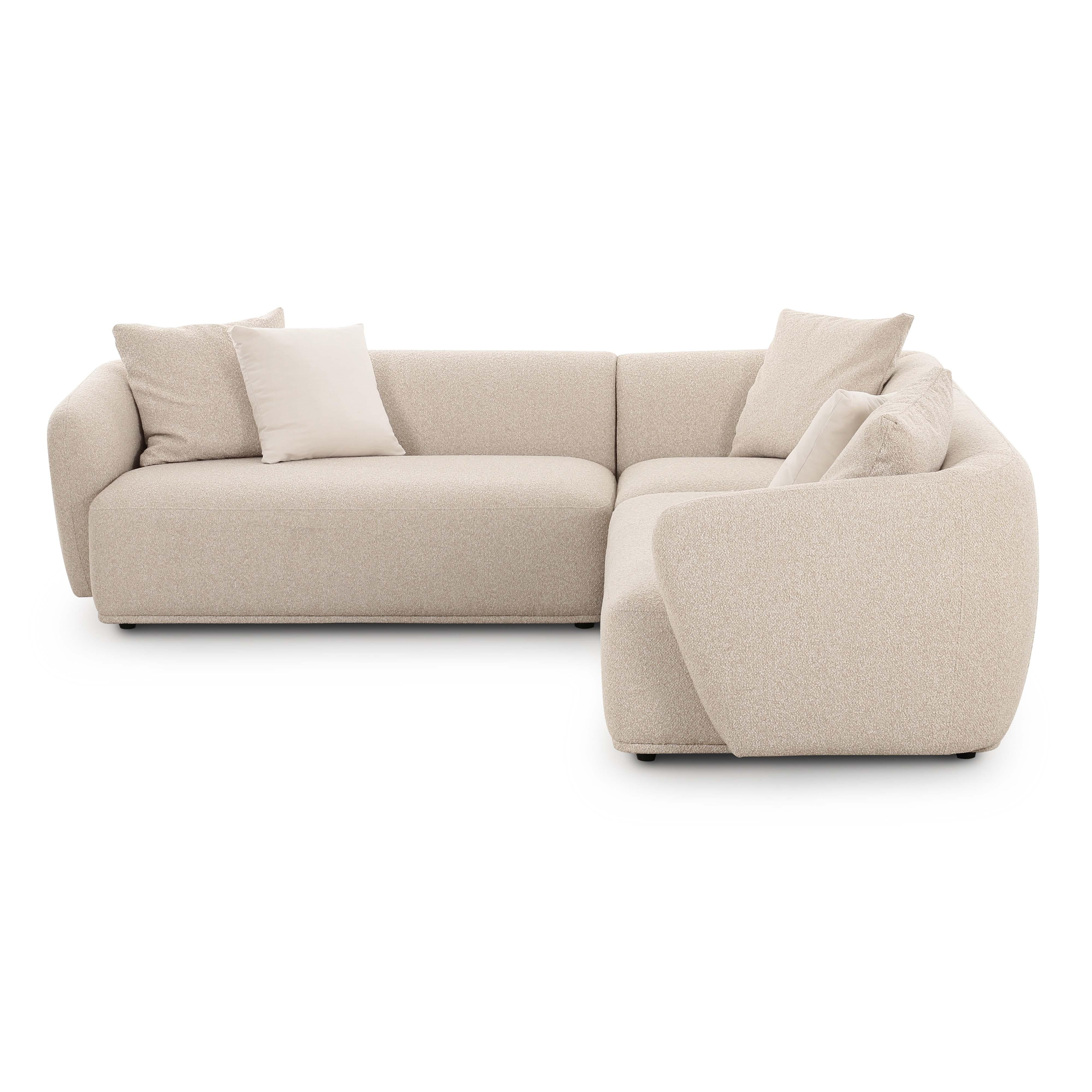 Sylvie Cream Boucle 3-Piece Sectional – TOV Furniture