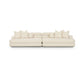 Lulu 141" Cream Performance Boucle Sofa - Image 1