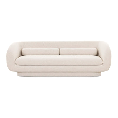 Simone 96" Cream Performance Boucle Sofa - Image 1