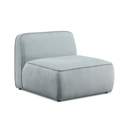 Travie Performance Corduroy Velvet Armless Chair - Sea Blue - Image 1