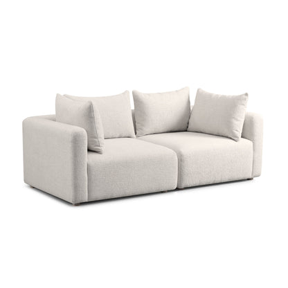 Hangover 81" Modular Loveseat - Ivory - Image 1