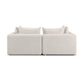 Hangover 81" Modular Loveseat - Ivory - Image 3