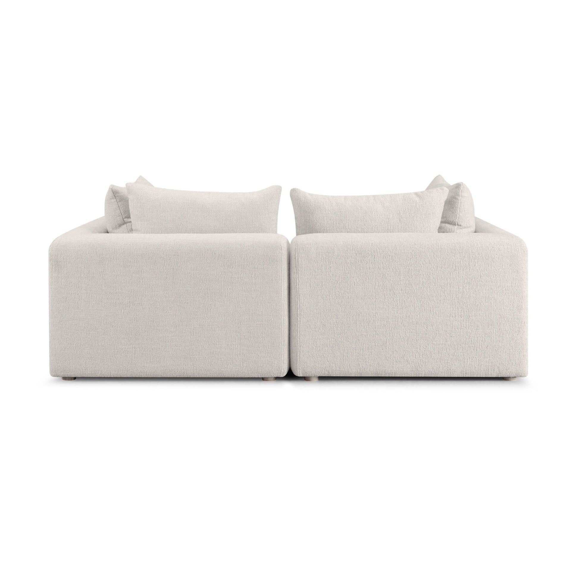 Hangover 81" Modular Loveseat - Ivory - Image 3