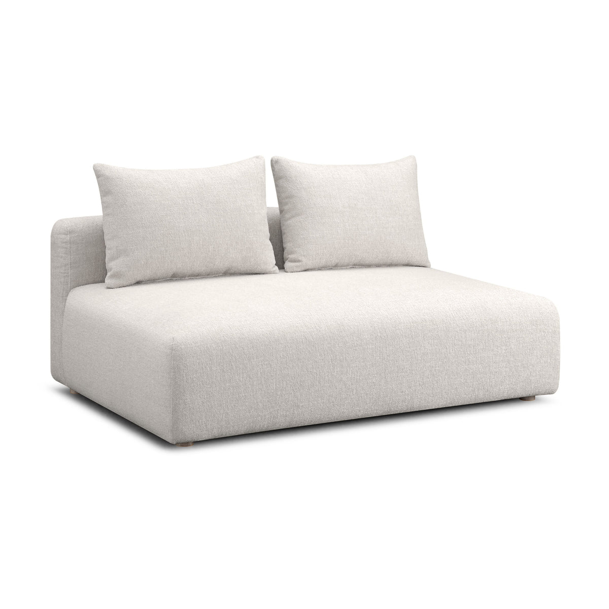 Hangover 64" Armless Loveseat - Ivory - Image 3