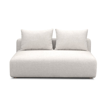 Hangover 64" Armless Loveseat - Ivory - Image 2