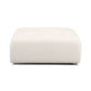 Hangover Contract-Grade Textured Fabric Ottoman - Cream - Image 3