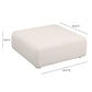 Hangover Contract-Grade Textured Fabric Ottoman - Cream - Image 5
