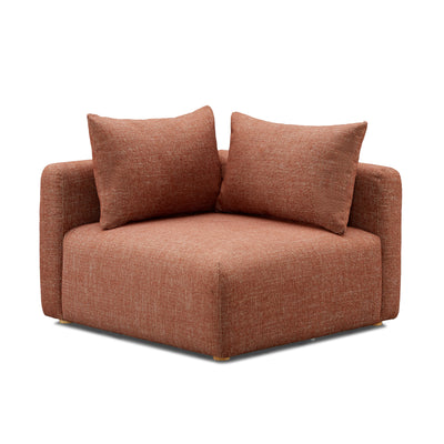 Hangover Contract-Grade Textured Fabric Modular Corner Chair - Image 1