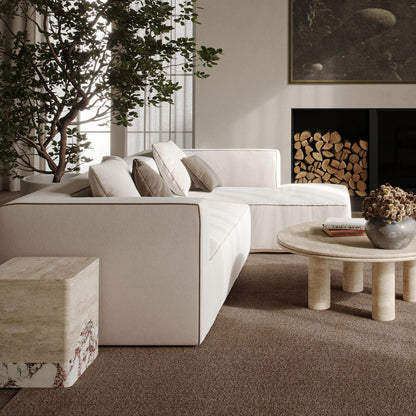 Tristine 2-Piece Cream Contract-Grade Linen L-Shaped Sectional - RAF - Image 1