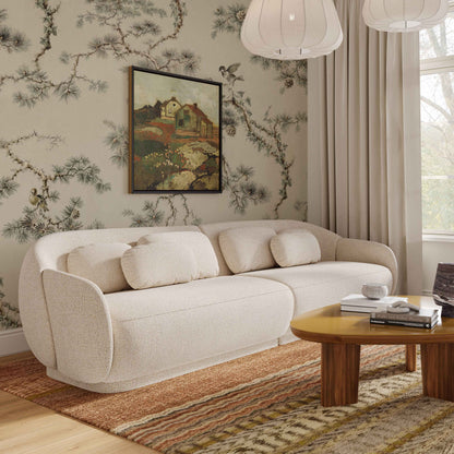 Misty 115" Cream Performance Boucle Modular Sofa - Default Title - Image 1