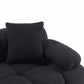 Calliope 6-piece Performance Vegan Shearling Modular U-Sectional - Black - Image 7