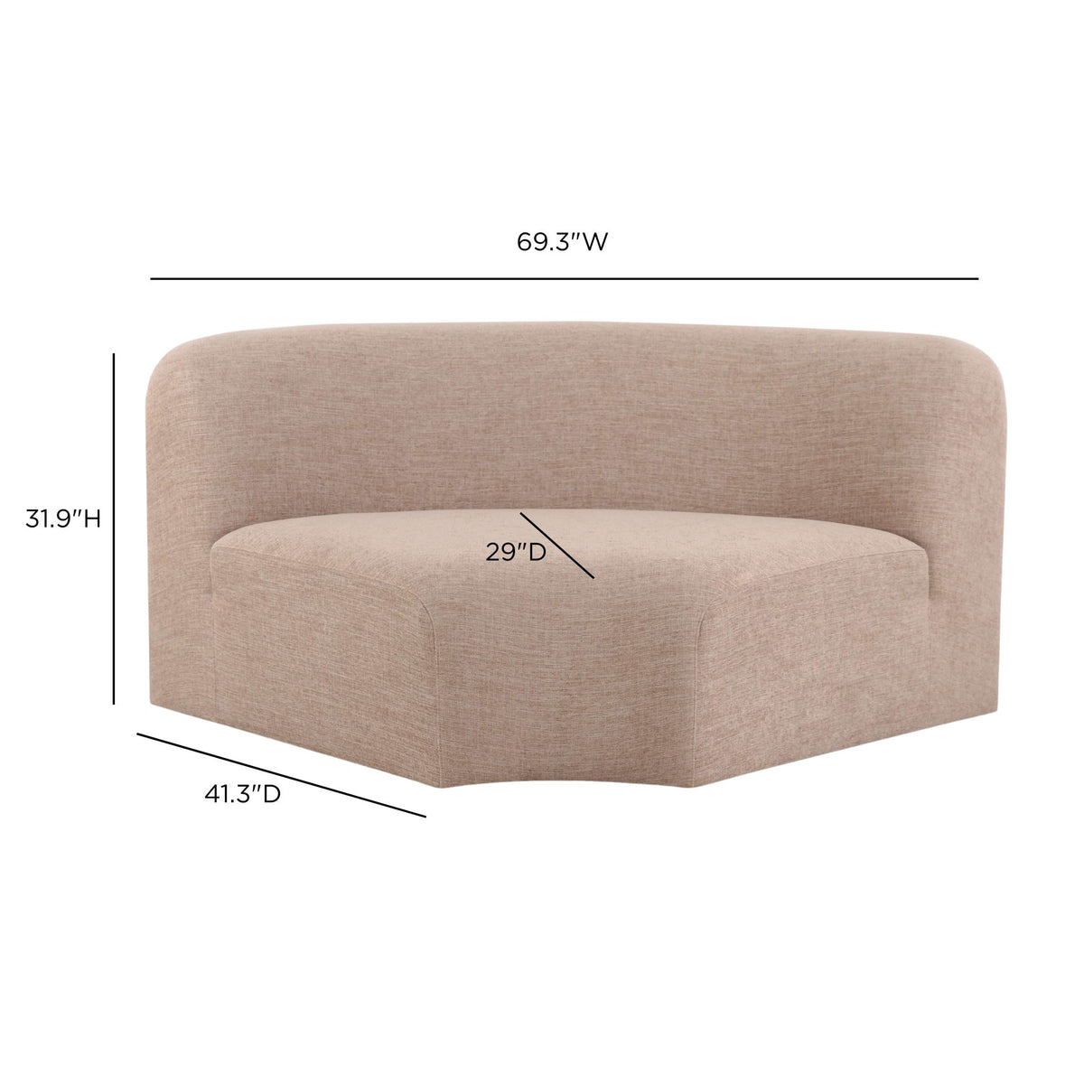 Gorge Modular Corner Wedge - Tan - Image 7