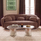 Misty 90" Sofa - Chocolate Brown - Image 2