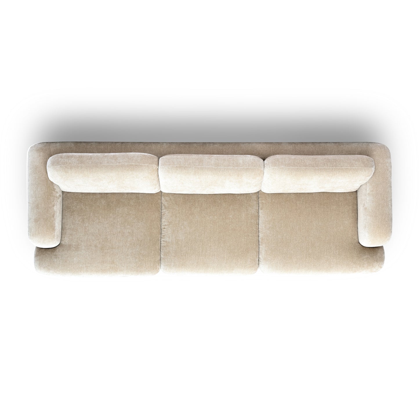 Halsey Textured Fabric Sofa - Tan - Image 5