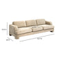 Halsey Textured Fabric Sofa - Tan - Image 6