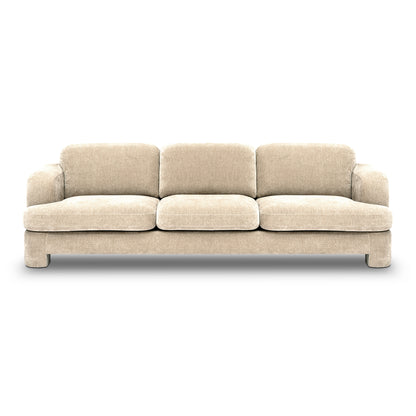 Halsey Textured Fabric Sofa - Tan - Image 1