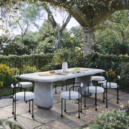 Pansy Cream Outdoor Dining Chair - Default Title - Image 1