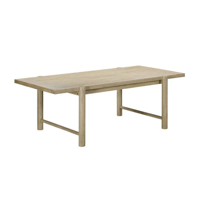 Gata 87" Light Teak Outdoor Rectangular Dining Table - Image 1