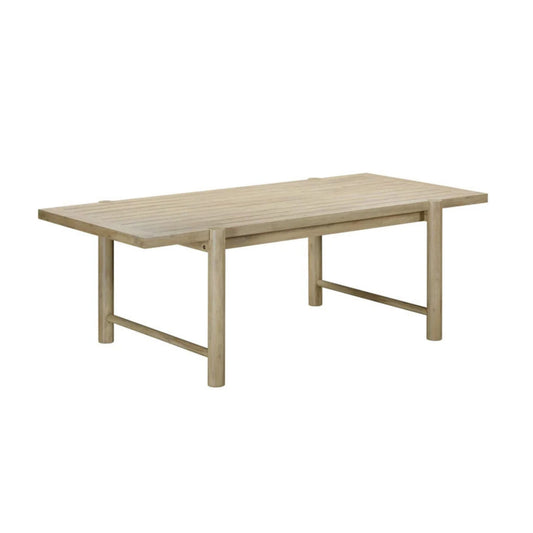 Gata 87" Light Teak Outdoor Rectangular Dining Table - Image 1