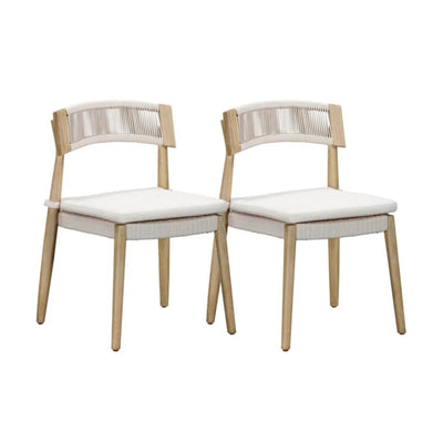 Gata Cream Outdoor Dining Chair - Set of 2 - Image 1