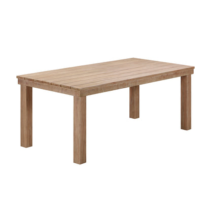 Cassie Natural Outdoor Rectangular Dining Table (75"-108") - 75" - Image 2