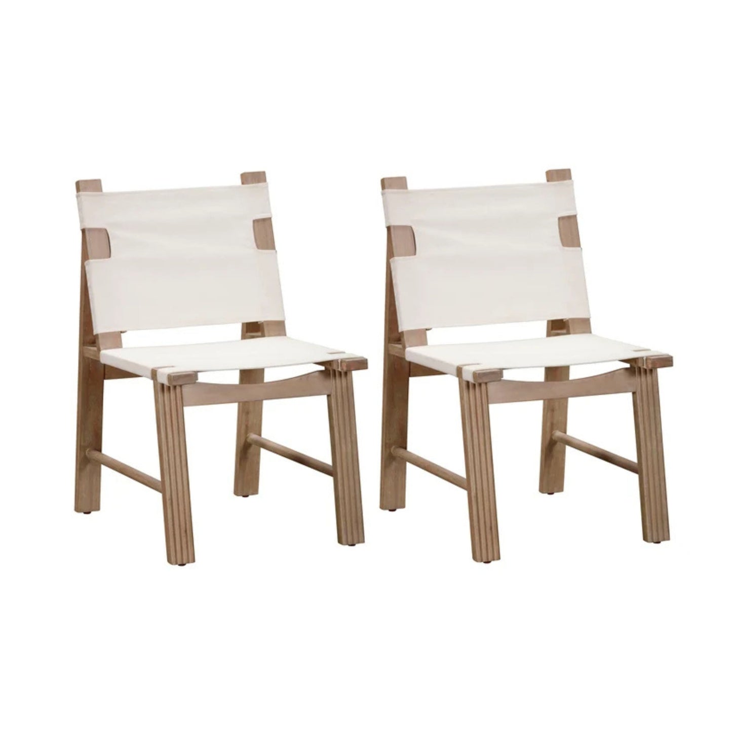 Cassie Cream Outdoor Dining Chair - Set of 2 - Image 1