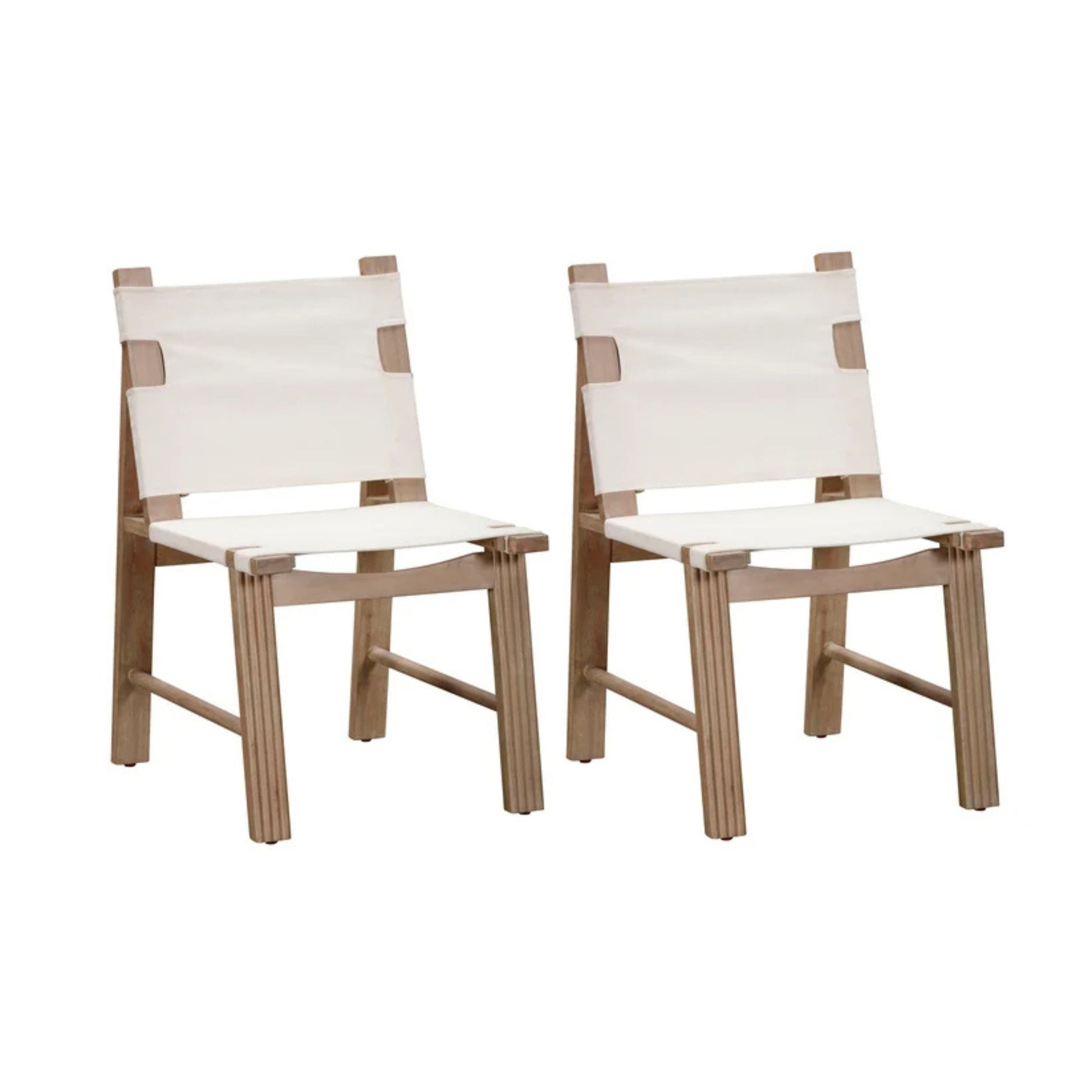 Cassie Cream Outdoor Dining Chair - Set of 2 - Image 1