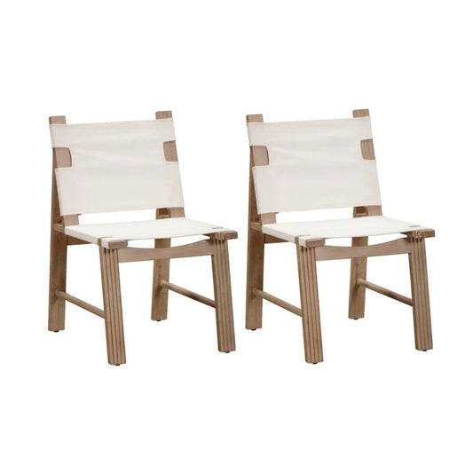 Cassie Cream Outdoor Dining Chair - Set of 2 - Image 1