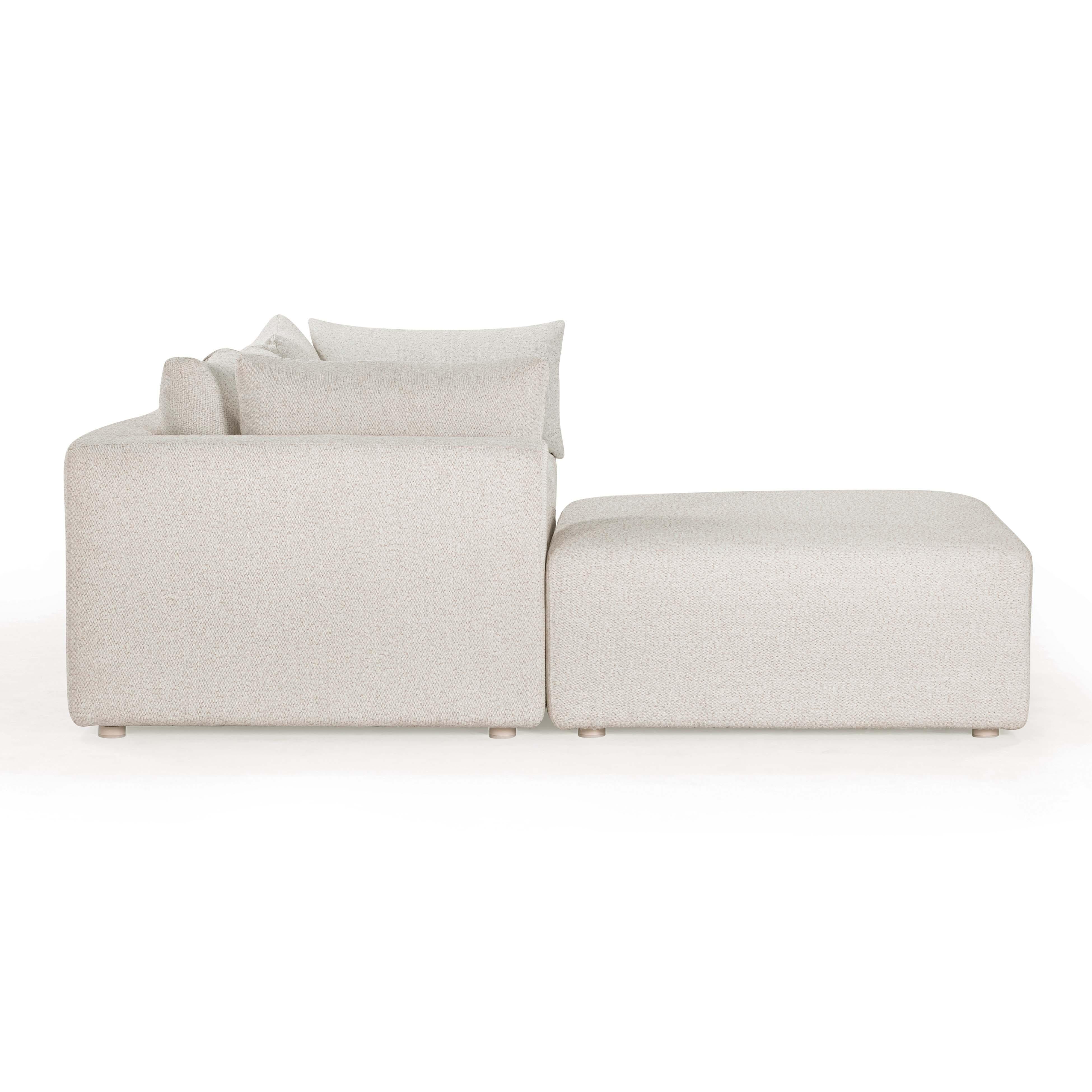Hangover 4-Piece Cream Outdoor Modular Sectional | TOV Furniture