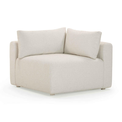 Hangover Cream Performance Fabric Outdoor Modular Corner Chair - Image 1