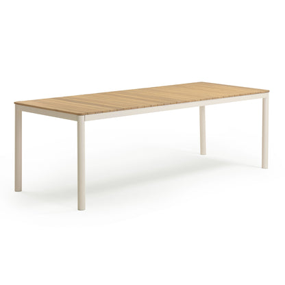 Sardinia 95" Light Teak Outdoor Rectangular Dining Table - Default Title - Image 2