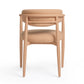 Annika Textured Contract-Grade Fabric Outdoor Dining Arm Chair - Peach - Image 5