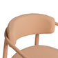 Annika Textured Contract-Grade Fabric Outdoor Dining Arm Chair - Peach - Image 6