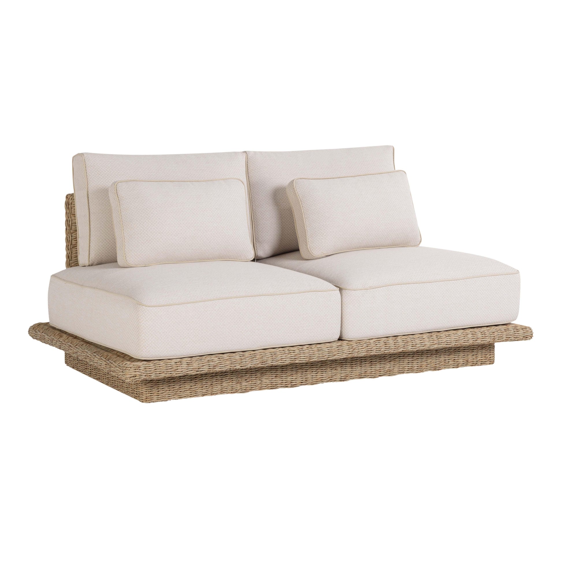 Mora Cream Outdoor Sofa - 65" - Image 2