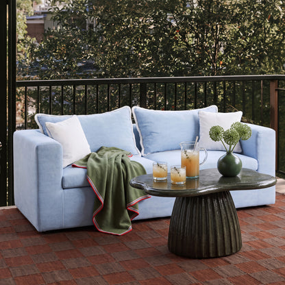 Salty 85" Indoor/Outdoor Sofa - Light Blue - Image 1