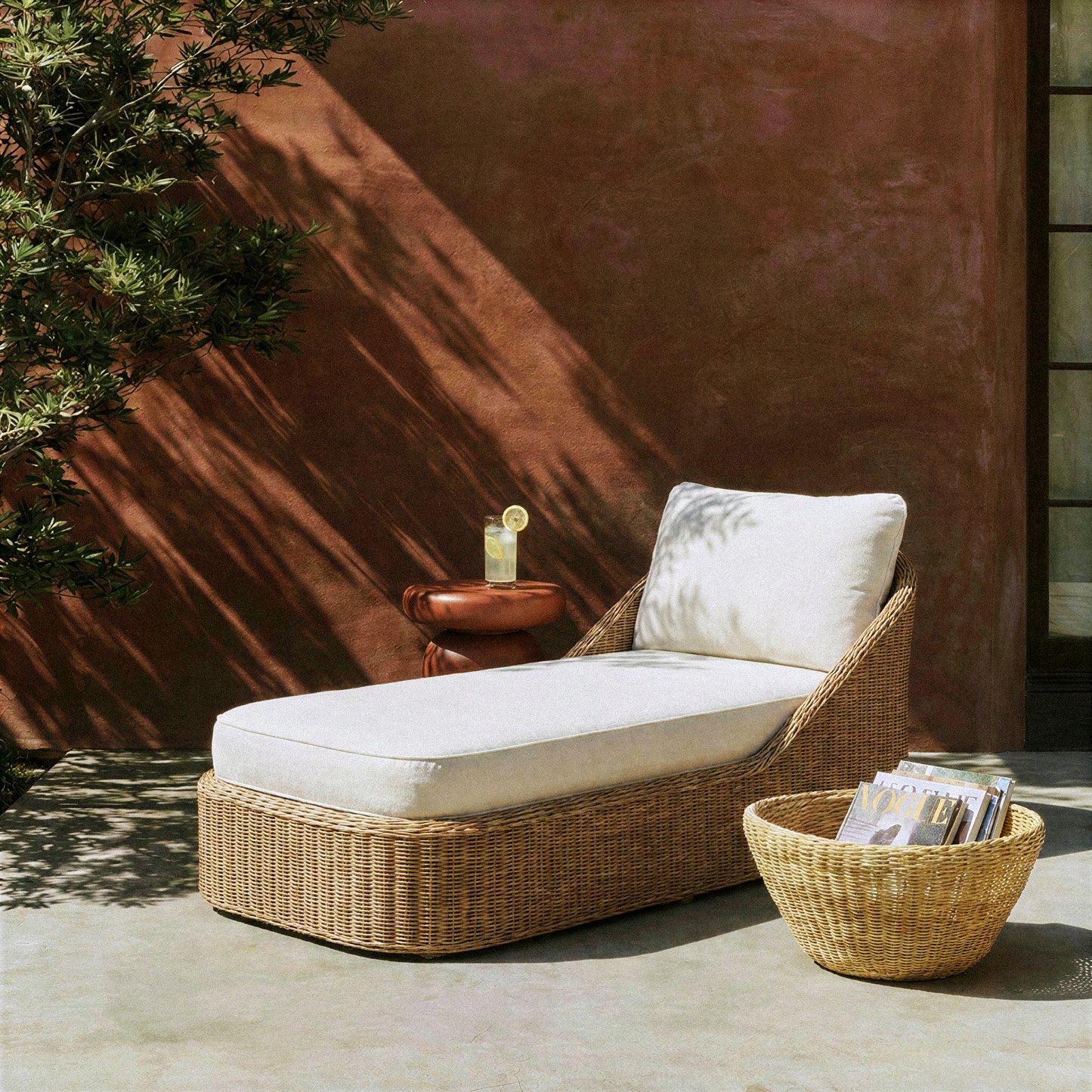 Axel Boucle Outdoor Lounge Chair - Cream - Image 2