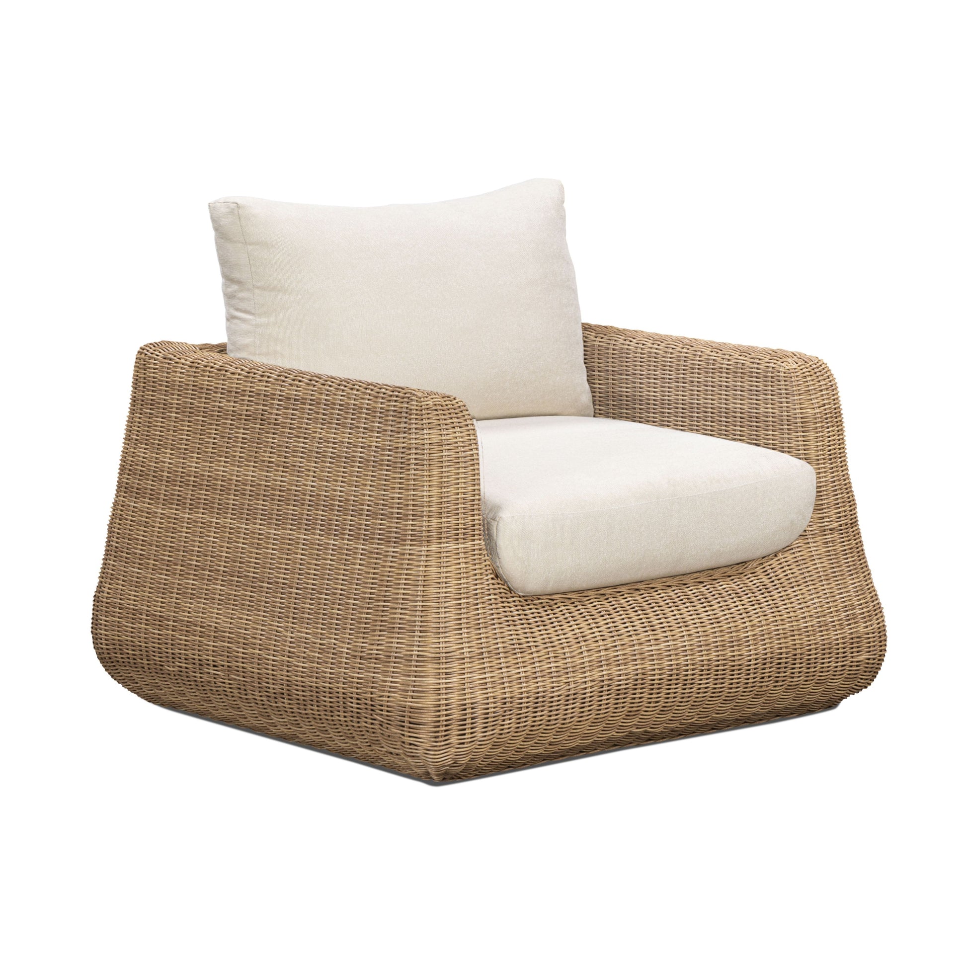 Dana Cream Outdoor Accent Chair - Image 2