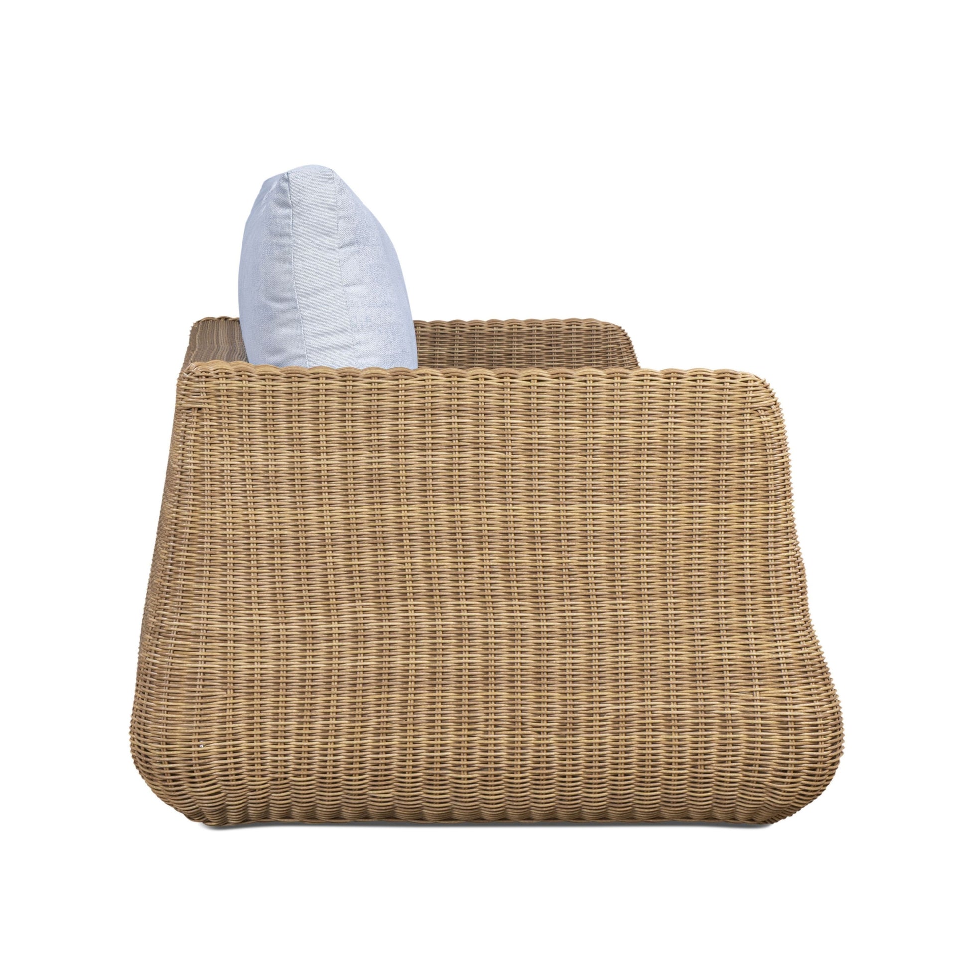 Dana 85" Light Blue Outdoor Sofa - Image 4