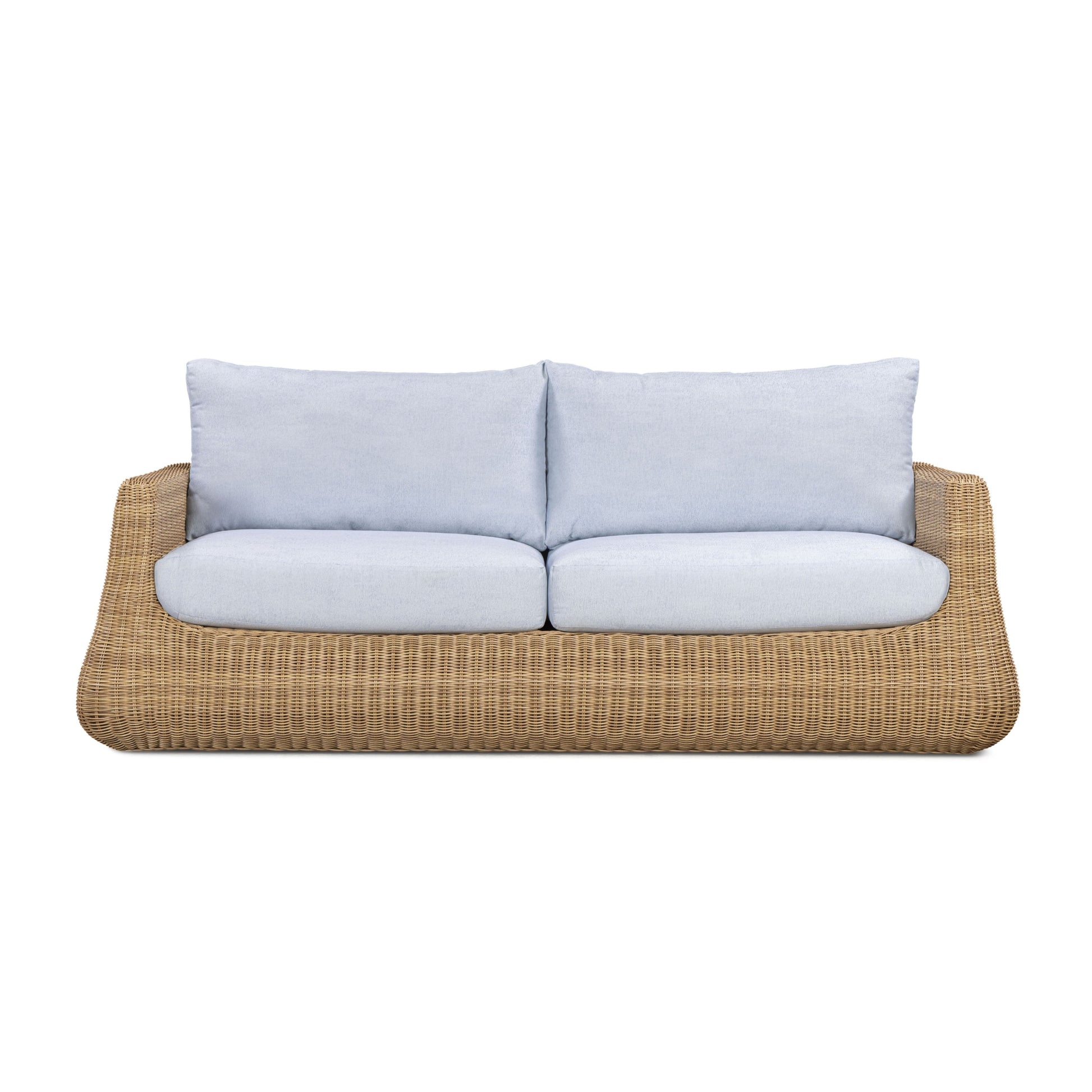 Dana 85" Light Blue Outdoor Sofa - Image 1