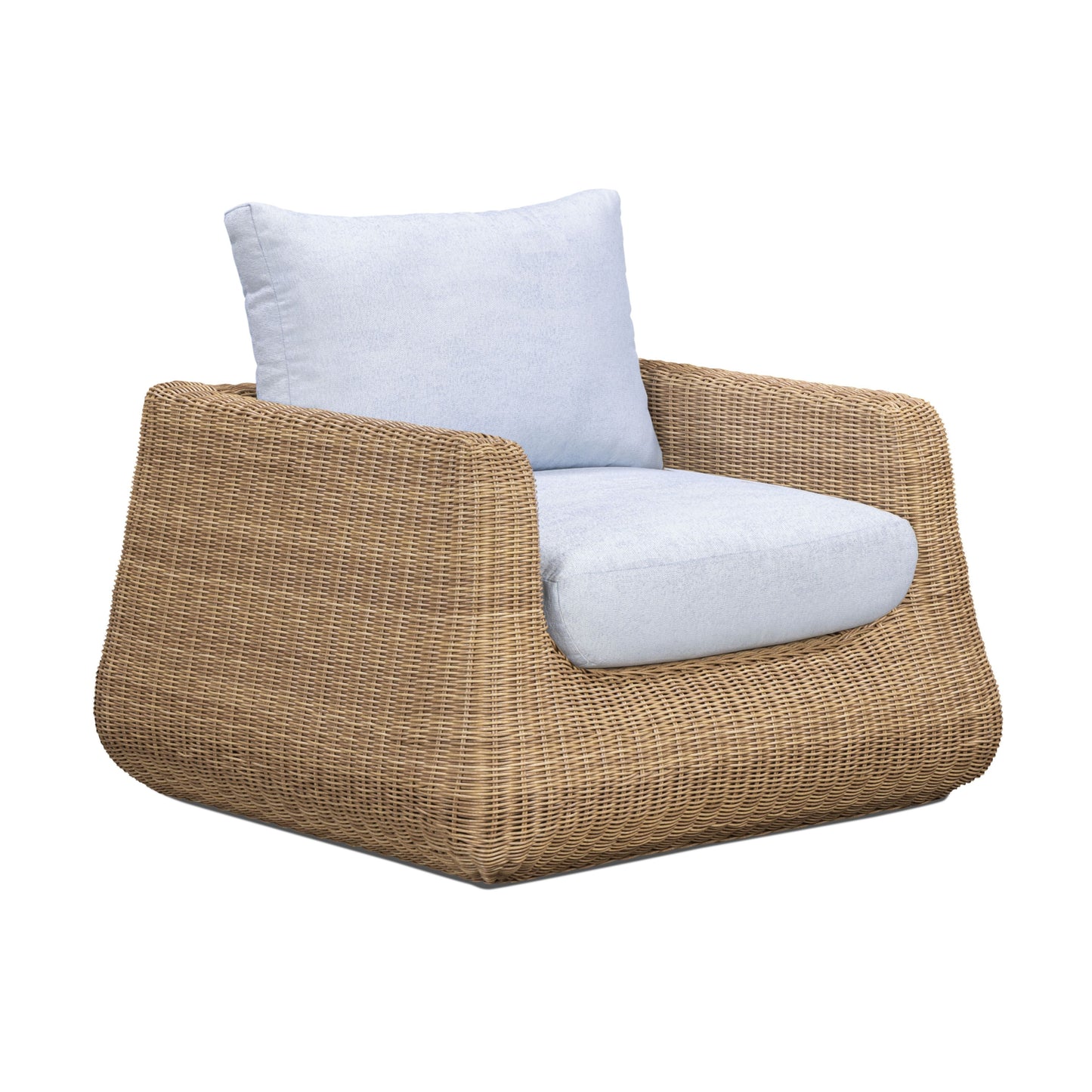 Dana Light Blue Outdoor Accent Chair - Image 2