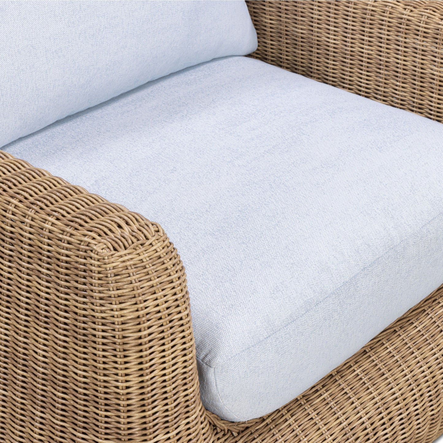 Dana Light Blue Outdoor Accent Chair - Image 3