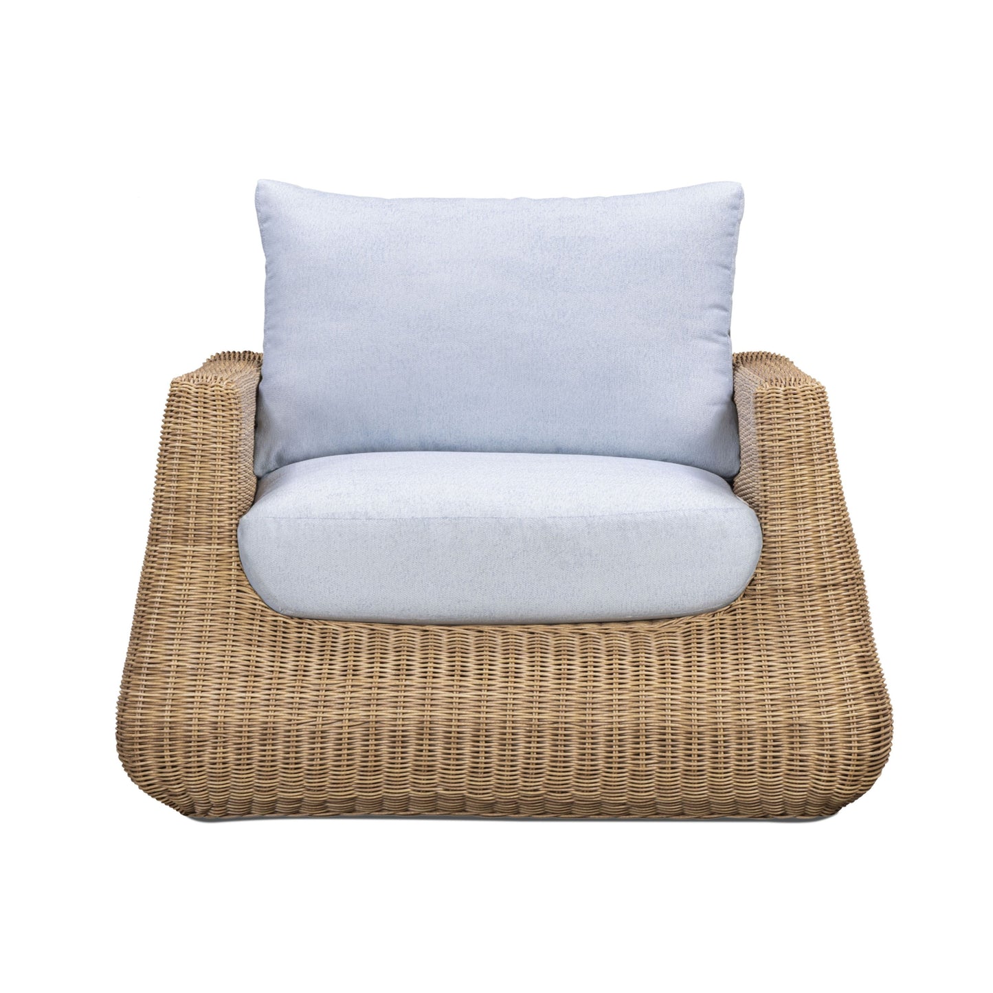 Dana Light Blue Outdoor Accent Chair - Image 1