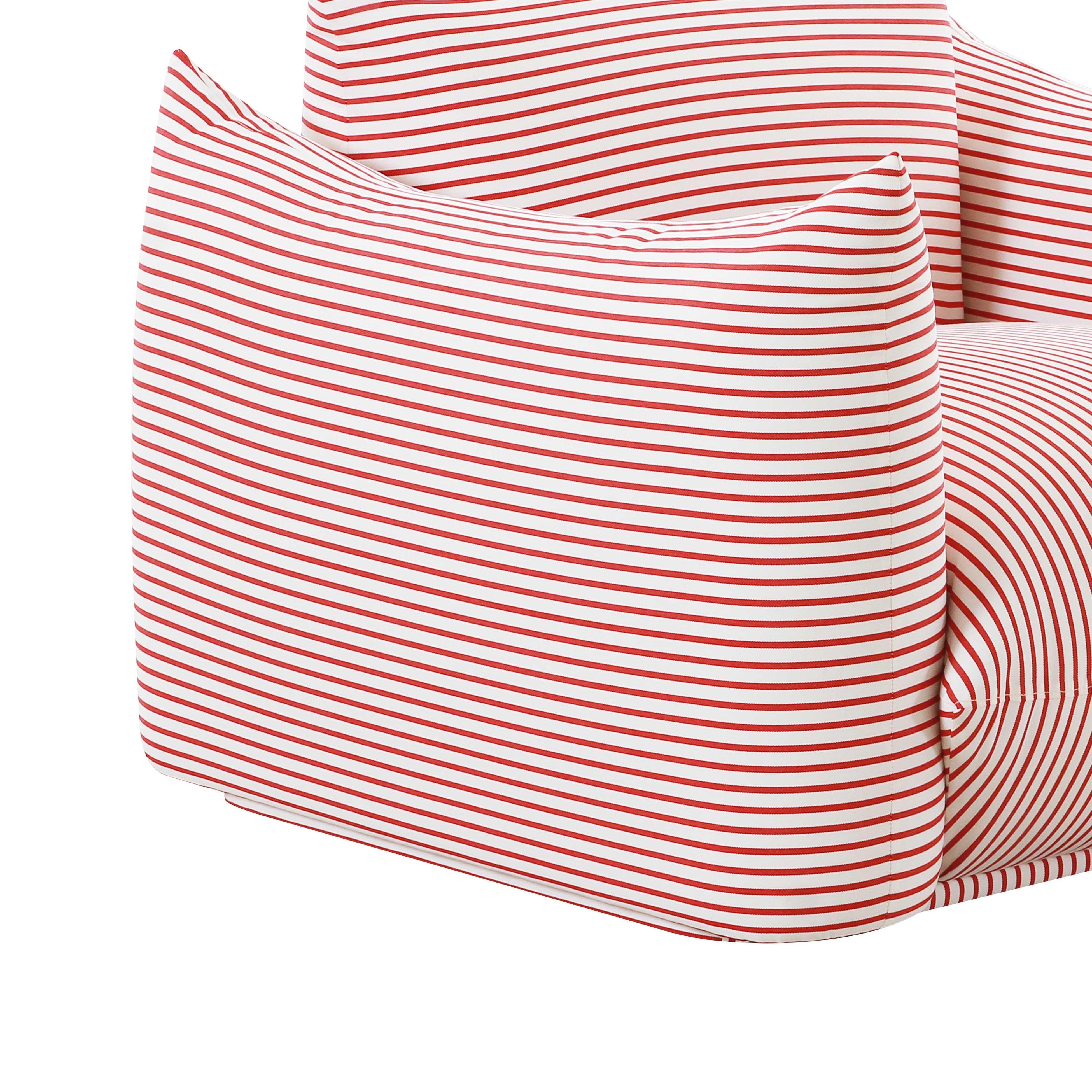 Saint Tropez Striped Stuffed Indoor/Outdoor Armchair | TOV Furniture