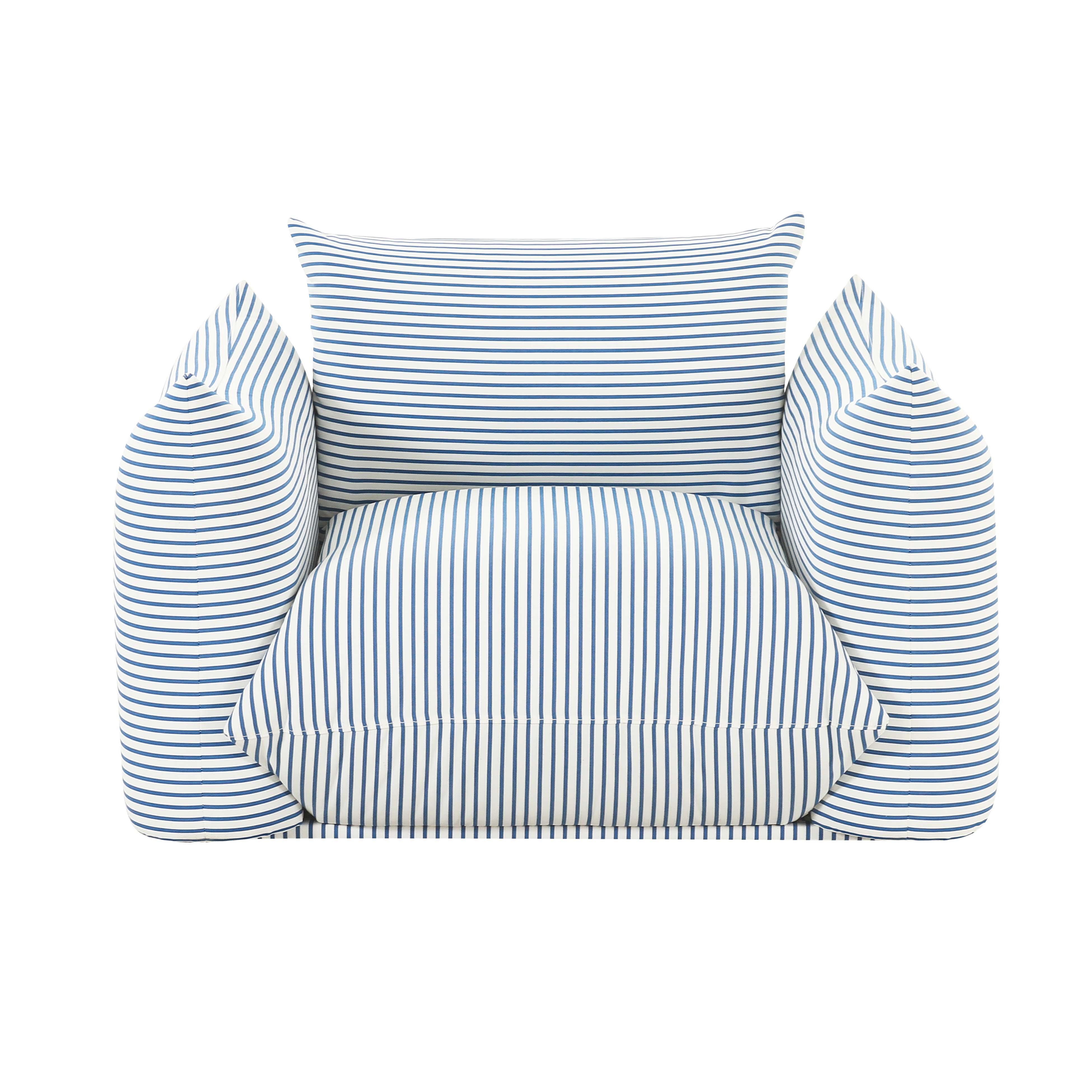 大注目 Saint TOV – Armchair Outdoor / Indoor Stuffed Striped Tropez テーブル・チェア・ハンモック
